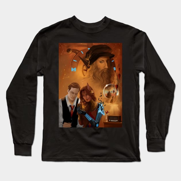 The Secrets Of Leonardo Da Vinci Long Sleeve T-Shirt by ALStanford